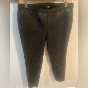 Escada Sport Black 100% Lambswool Leather Pants Size 40
